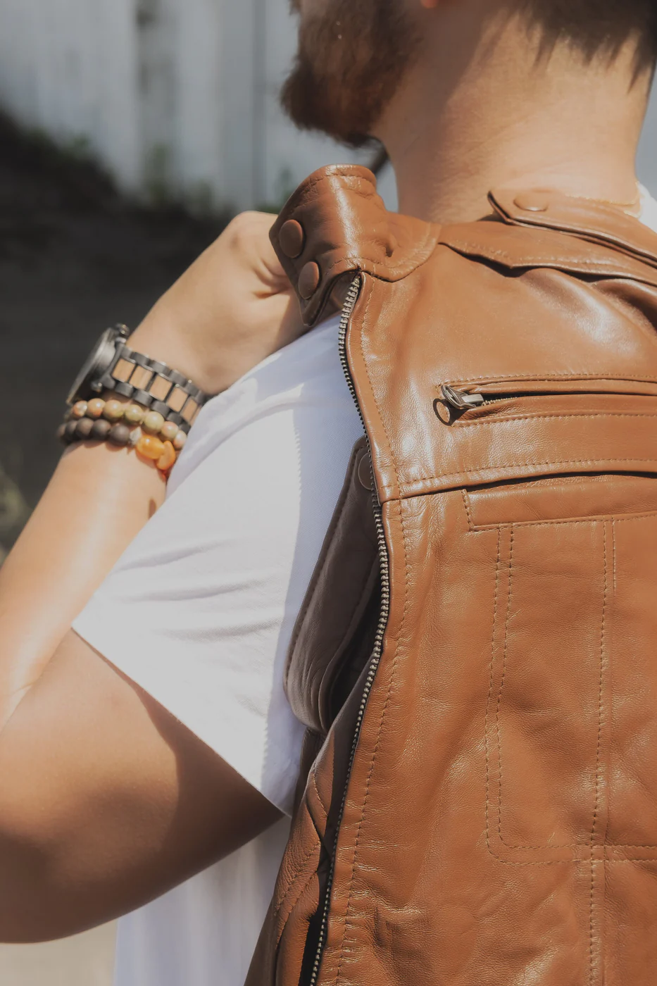 The Wilkinson Brown Leather Jacket - Image 7